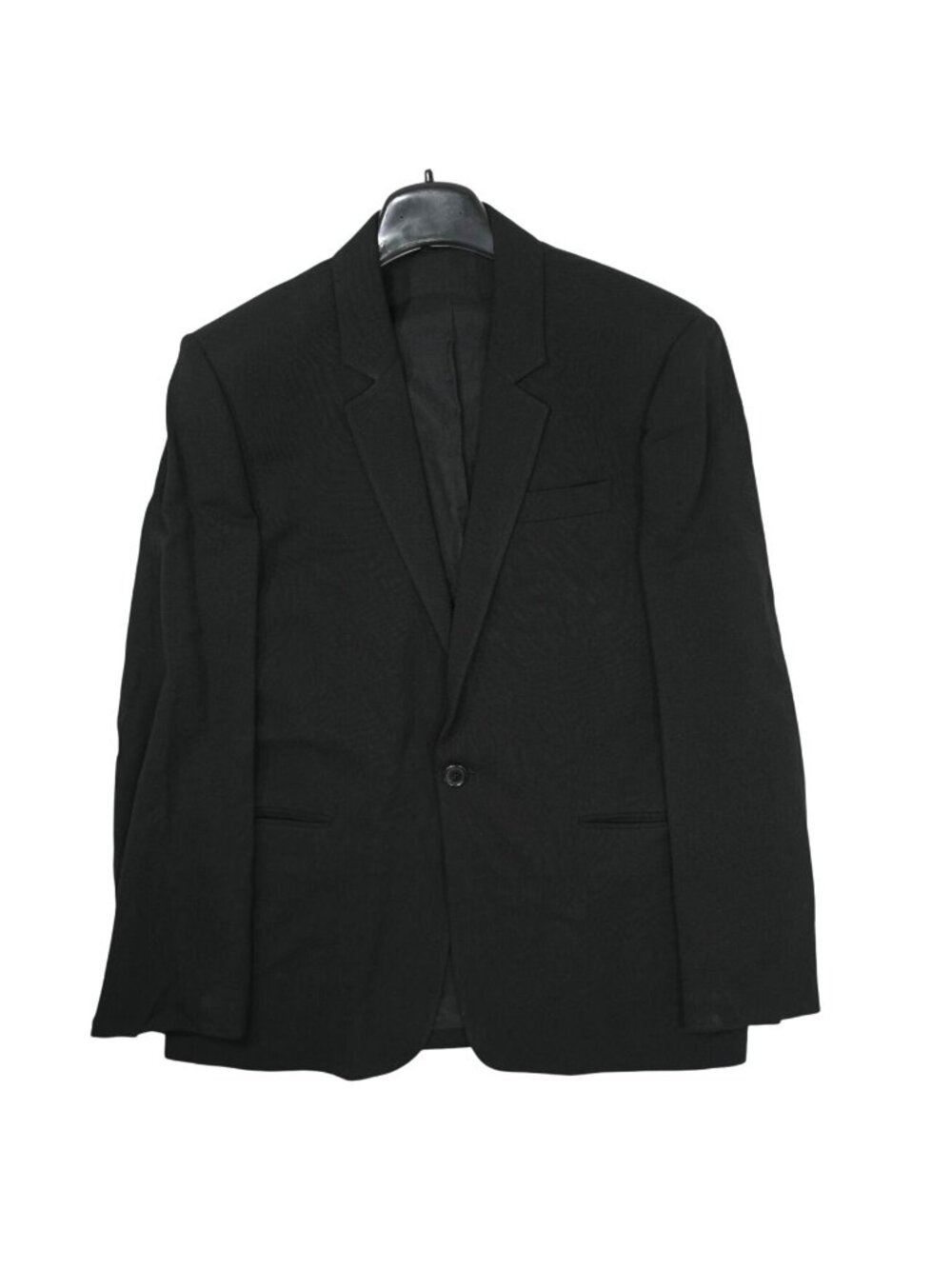 Ann Demeulemeester Wool Single Button Blazer Jacket in Black